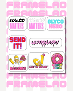 Transferstickerbogen „Watt MATTERS“