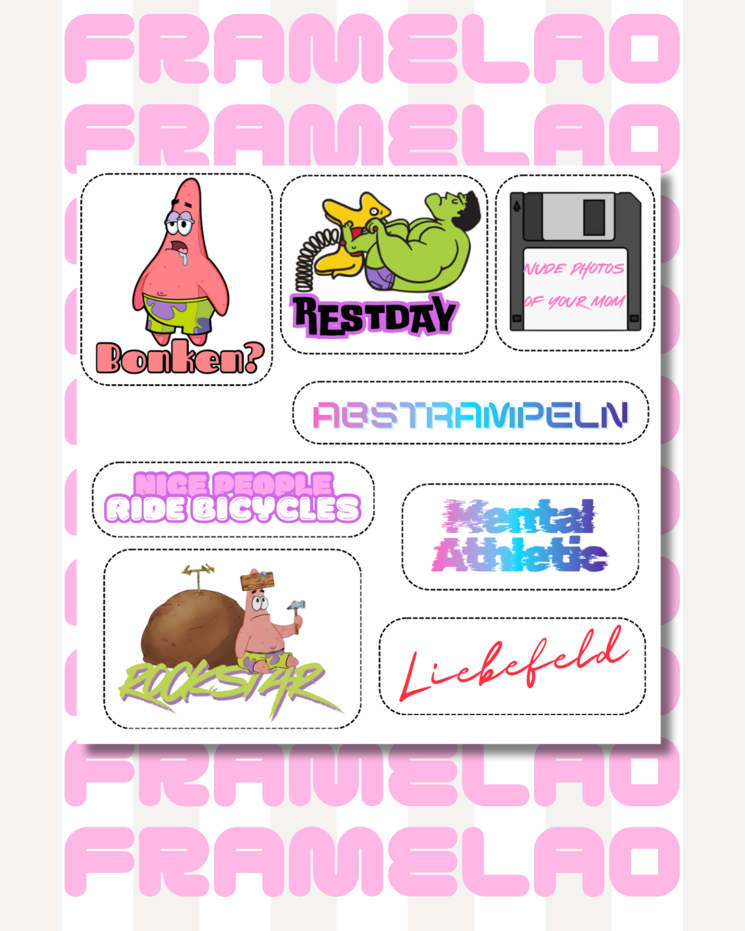 Transferstickerbogen „Rockstar“